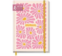 paper&you® JournalA5 dotted - Cuaderno con puntos "Pink Flowers"