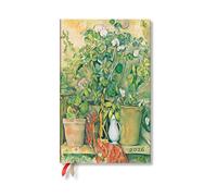 Paperblanks 2026 Cezanne's Terracotta Pots and Flowers Cezanne's Terracotta Pots and Flowers 12-Month Planner Flexis Maxi Day-At-A-Time Elastic Band 400 Pg 80 GSM