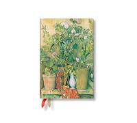 Paperblanks 2026 Cezanne's Terracotta Pots and Flowers Cezanne's Terracotta Pots and Flowers 12-Month Planner Mini Vertical Elastic Band 160 Pg 100 GSM