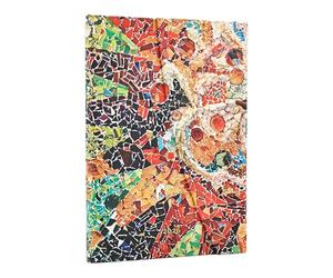 Paperblanks | 2026 Gaudis Sonne | Gaudis Mosaike | Calendario 12 Monat | Midi | Horizontal | mit Klappumschlag | 160 Pg | 100 GSM