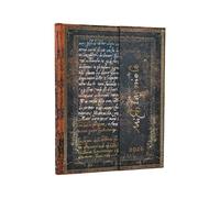 Paperblanks | 2026 Hoja de Oro | Colección Cuero Antiguo | 12 Meses | Mini | Diaria | Cierre con Banda Elástica | 416 Pg | 80 GSM