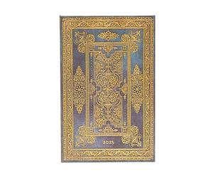 Paperblanks Agenda de 12 meses 2025, azul lujoso, Verso - Maxi (210 mm x 135 mm), italiano