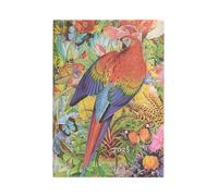 Paperblanks Agenda de 12 meses 2025, jardín tropical, vertical - Midi (180 mm x 125 mm), italiano