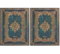 Paperblanks Agendas de 12 Meses Flexis de Tapa Blanda 2024 Astra | Vertical | Ultra (180 × 230 mm) (Paquete de 2)