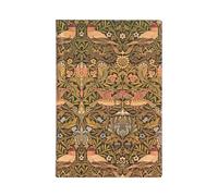 Paperblanks Agende 12 Mesi Flexis 2025 | Morris Uccelli | Mini | Orizzontale | Chiusura con Fascia Elastica