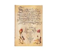 Paperblanks Agende de 12 Meses 2024 Rosa Holandesa, Day-at-a-Time - Mini (140 x 95), Español