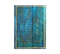 Paperblanks Agende de 12 Meses 2024 Verne, Veinte Mil Leguas, Apaisado - Midi (180 x 130), Español