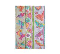 Paperblanks Calendario de 12 meses 2024 Colibríes y mariposas | Horizontal | Mini (100 × 140 mm)