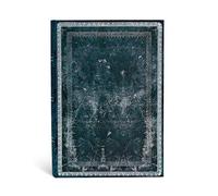 Paperblanks - Cuaderno de tapa dura Acero Medianoche - Rayado - Midi (130 × 180 mm)