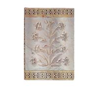 Paperblanks Cuaderno de tapa dura Agra — Liso Mini 95 × 140 mm (Taj Mahal Flowers)