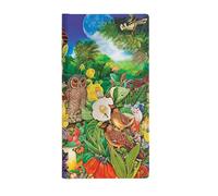 Paperblanks Cuaderno de tapa dura Jardín de Luna, rayado, delgado (90 × 180 mm)