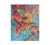 Paperblanks Humming Dragon - Agenda de 12 meses (tapa blanda, cierre elástico, 2025)