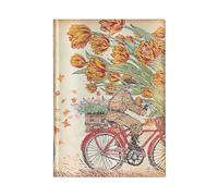 Paperblanks Cuaderno Primavera Holandesa, tapa blanda Flexi, rayado, Midi