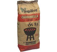 PAPILLON CarbonelLla Carbón Leña Vegetal 5 kg para Barbecue Negro