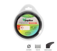 Papillon hilo nylon desbrozadoras cuadrado dentado profesional Ø 3,0