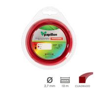 Papillon hilo nylon desbrozadoras cuadrado profesional Ø 2,7 mm. roll