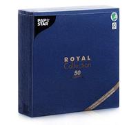 Papstar 11575 Servilletas, Tissue, Azul Oscuro, 7.5 x 24.5 x 24 cm