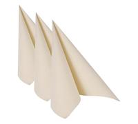Papstar 11621 Royal Collection - 50 servilletas (Pliegue 1/4, 40 x 40 cm), Color champán (Paquete de 3)