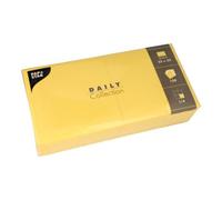 PAPSTAR 150 servilletas 'Daily Collection' pliegue 1/4 32 cm x 32 cm amarillo