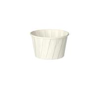 PAPSTAR 2000 vasos para aliños, papel puro, redondo, 90 ml, diámetro de 6,3 cm, 5 cm, color blanco