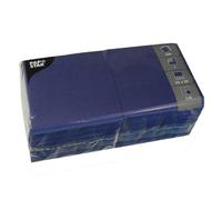 PAPSTAR 500 servilletas, 1 capa, 1/4, 33 x 33 cm, color azul oscuro, recibirás 500 unidades