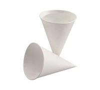PAPSTAR 88617 - Vasos de caña de azúcar (100 ml, diámetro de 7 cm, 9,5 cm, 200 unidades), color blanco