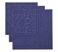 PAPSTAR - Servietten Royal 1/4-Falz 40x40cm d.Blau Ornaments (Paquete de 3)