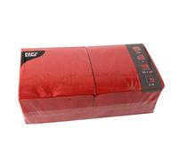 Papstar - Servilletas (330 x 330 mm, 3 capas, 250 unidades), color rojo