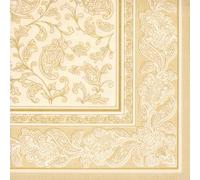 PAPSTAR Servilletas ́ROYAL Collection Ornaments ́, champán, recibirá 1 paquete, Contenido del paquete: 50 unidades