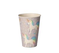 PAPSTAR Vasos de cartón, 0,2 l, diámetro de 7 cm, 9,7 cm, vasos desechables de unicornio, 10 unidades