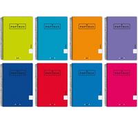 PAPYRUS Bloc Uniclas Tapa PP Fº 80h Pauta 3.5 90g Verde (Set de 5)