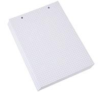 Paquet 100 Fiches Bristol Format Sous Film - Blanc Quadrille 5x5 Perfore 148x210mm