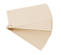 Exacompta Fichas separadoras Forever horizontales lisas perforadas Pack 100 105x240 mm