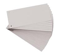 Paquet 100 fiches intercalaires horizontales unies perforees forever - 105x240mm