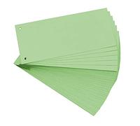 Paquet 100 Fiches Intercalaires Horizontales Unies Perforees Nature Future - 105x240mm