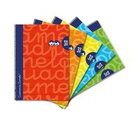 Paquete 5 Cuaderno 4Âº Lamela Forrado - C 3-80 Hojas - Pack 5 COLORES SURTIDOS
