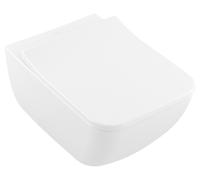 Paquete combinado de inodoro Collaro de Villeroy & Boch, rectangular, suspendido, DirectFlush, salida horizontal, 375x560x340mm, 4626RS01, Color: blanco-alpino