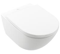 Paquete combinado de inodoro Subway 3.0 de Villeroy & Boch, Ovale, suspendido, TwistFlush, 370x560x360mm, 4670TS01, Color: blanco-alpino