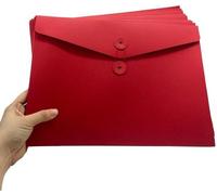 Paquete con 10 fundas para documentos A4, carpetas de cartón, archivadores, sobres gruesos, carpeta organizadora con clip exterior, cierre de cremallera y pequeños sobres de cartón para uso en oficina