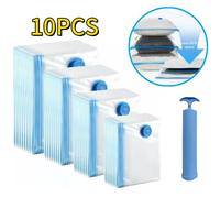 Paquete de 1-10 bolsas de almacenamiento al vacío, bolsas ahorradoras de espacio de compresión para edredones y mantas, sellador de ropa, organizador de embalaje de viaje only 6 pcs bags 60x80cm