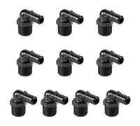 Paquete de 10 adaptadores de codo macho EFIELD Poly PPSU Pex1/2 pulgada Pex X 1/2 pulgada NPT macho, Conectores, ASTM F2159