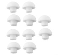 Paquete de 10 almohadillas blancas para parachoques de asiento de inodoro, almohadillas amortiguadoras de repuesto para cubierta de tapa de inodoro