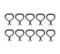 Paquete de 10 conectores antideslizantes para sofá de ratán para muebles seccionales de patio, sujetadores de mimbre de plástico negro para estabilizar sofás al aire libre y asientos de jardín, juego