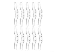 Paquete de 10 ganchos de plástico blanco para cables ciegos, cuerda de cortina, diseño minimalista, accesorios versátiles para el hogar