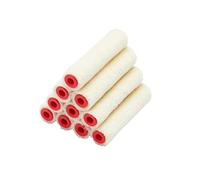 Paquete de 10 mini rodillos de mohair brillante ProDec de 4 pulgadas para un acabado liso con pinturas brillantes y satinadas, barnices y tintes de madera en rodapiés, alféizares, puertas