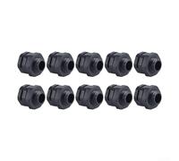 Paquete de 10 tornillos de ventilación impermeables IP68 para luz de seguridad al aire libre, válvula de alivio de presión de escape de plástico con rosca M8 M10 para rosca M16 M20, accesorio de