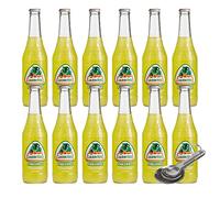 [Paquete de 12] [Cuchara medidora gratis] Jarritos de refresco para envío de pulpa para un envío más seguro, 12.5 onzas líquidas (piña)