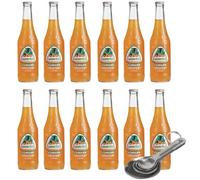[Paquete de 12] [Cuchara medidora gratis] Jarritos de refresco para envío de pulpa para un envío más seguro, 12.5 onzas líquidas (mandarina)