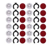 Paquete de 12 Ruedas Autoadhesivas con Pastillas de Freno, rotación de 360 Grados, Ruedas de Muebles Resistentes para electrodomésticos, estantería, mesita de Noche, maceteros, (Blanca)