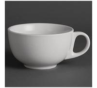 Paquete de: 12 Tazas de capuchino blancas 425ml Olympia